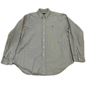 Ralph Lauren Men’s Button Down Plaid Shirt Classic Fit in Size XL
